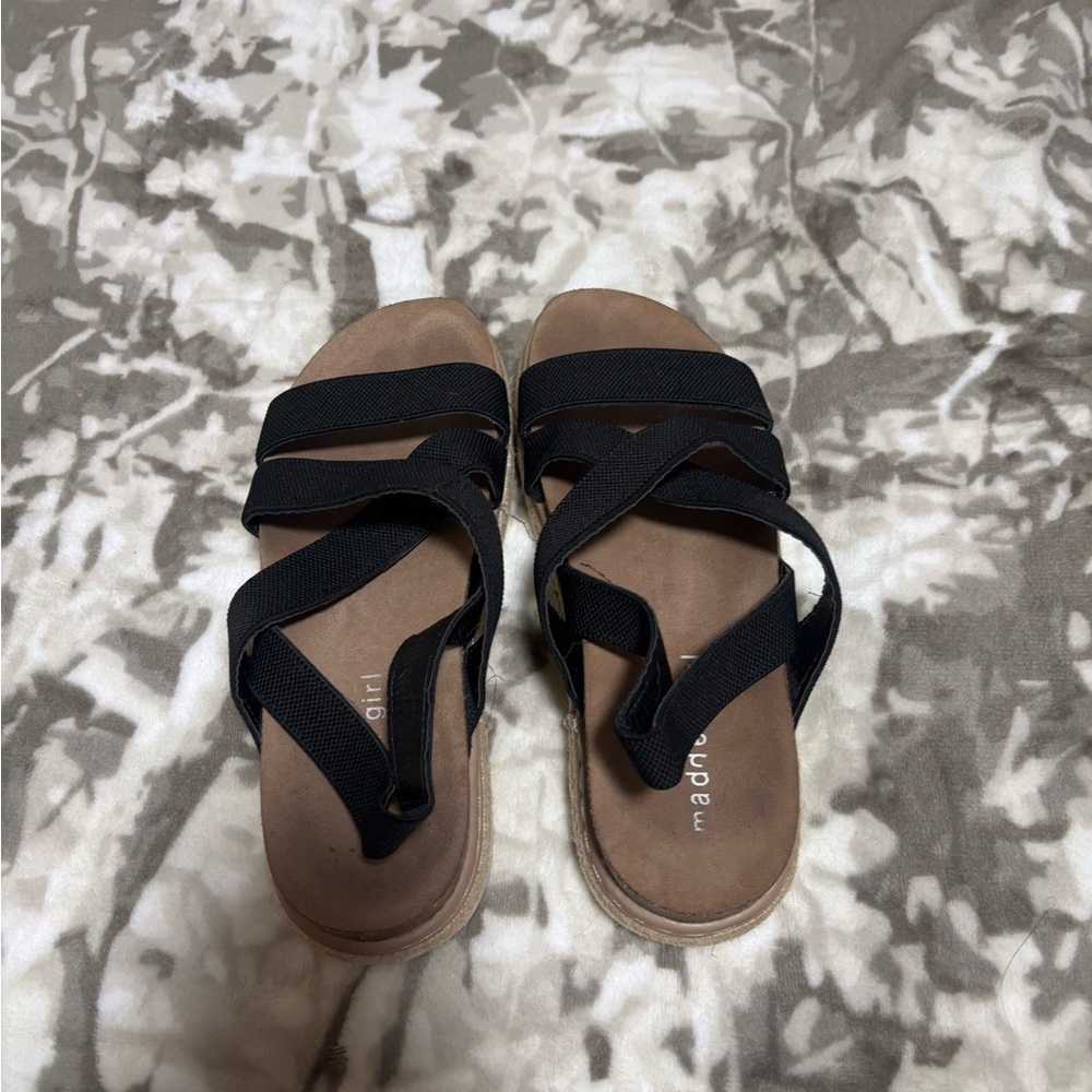 Madden Girl Black Strappy Sandals